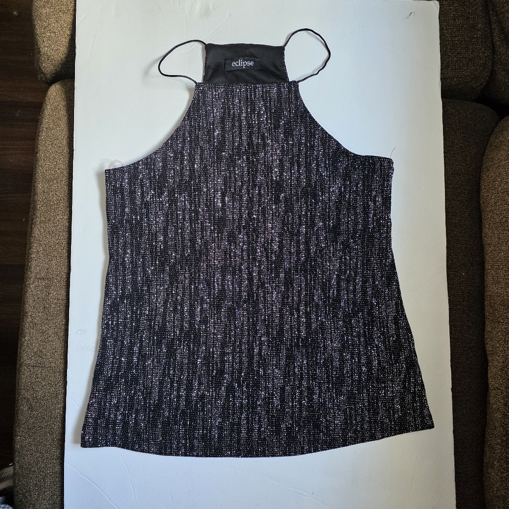 Eclipse Glittery Metallic Camisole Top Size Small